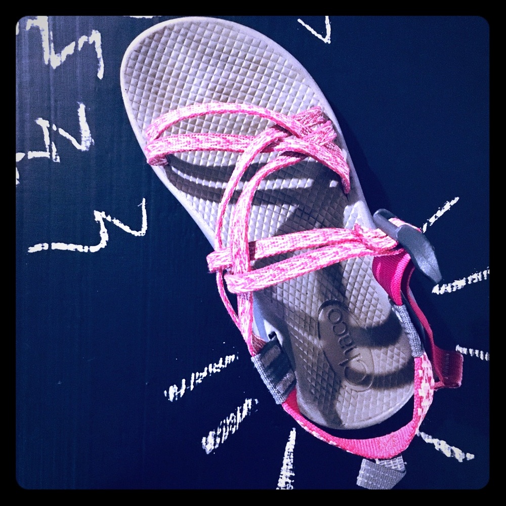 Girls Chacos Double Strap No Toe Loop